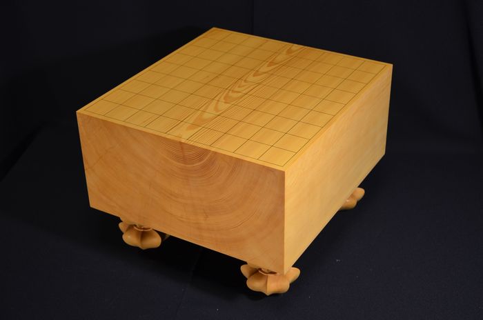 賜物 囲碁盤 木刻印線 卓上接合碁盤 新榧 色目の優しい 新かや厚さ40mm 